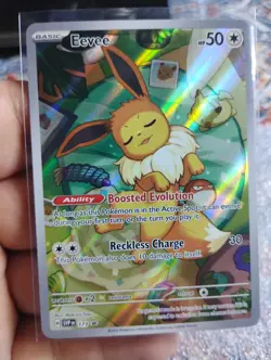 Pokemon TCG Eevee EX Prismatic Evolutions 173 Black Star Promo NM - Image 1