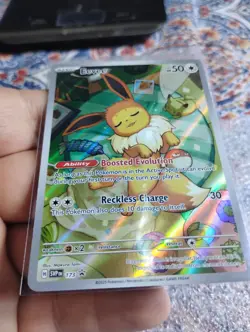 Pokemon TCG Eevee EX Prismatic Evolutions 173 Black Star Promo NM - Image 2