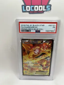 2016 POKEMON XY BLACK STAR PROMO CHARIZARD EX #XY121 HOLO PSA 1 - Image 1