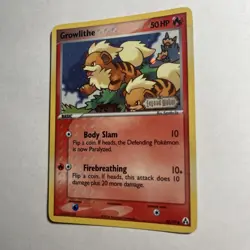 Pokemon Growlithe 55/92 Reverse Holo Stamped EX Legend Maker - LP/C - Image 5