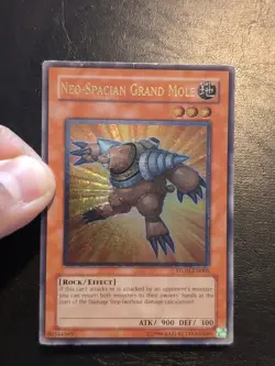 Yu-Gi-Oh! ULTIMATE RARE CARD NEO-SPACIAN GRAND MOLE STON-EN005 LP/MP - Image 3