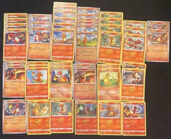 Pokemon Tcg Charmander Card Lot (47) XY SM SWSH SV - 10+ Sets, Foils,Charmeleon - Image 1