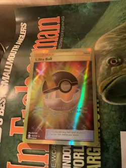 Pokemon TCG Ultra Ball Secret Rare Card 161/149 Sun & Moon Base Set - Image 1