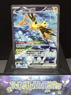 Pokemon Card Zapdos EX 202/165 Scarlet 151 Special Illustration Rare Near Mint - Image 1