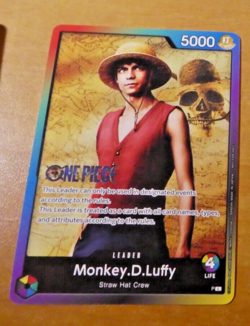 ONE PIECE ENGLISH CARD GAME CARTE BATTLE LEADER LUFFY L ANGLAIS EN MINT - Image 1