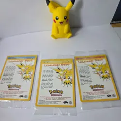 x4Sealed Legendary Birds Black Star Promo Pokemon Cards #21 #22 #23 - Corrected! - Image 1