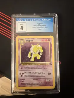 Pokemon TCG Hypno Fossil Holo Card 1st Edition Rare 8/62 CGC 4 - Image 1