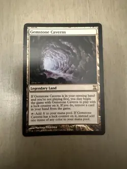 MTG Gemstone Caverns - Time Spiral Magic The Gathering Land Card MP Regular - Image 1