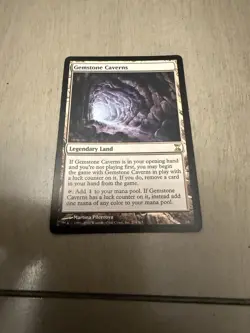 MTG Gemstone Caverns - Time Spiral Magic The Gathering Land Card MP Regular - Image 5