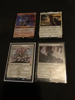 Bulk Lot MTG 300+ Cards Mono White - 4 Mythics 40 Rares + FatPack Box & Book - Image 2