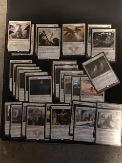 Bulk Lot MTG 300+ Cards Mono White - 4 Mythics 40 Rares + FatPack Box & Book - Image 3