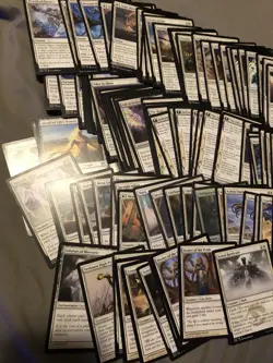 Bulk Lot MTG 300+ Cards Mono White - 4 Mythics 40 Rares + FatPack Box & Book - Image 5