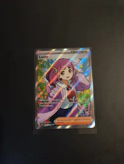 Pokemon TCG Stellar Crown Lacey Full Art Ultra Rare Holo Trainer Card 166/142 - Image 1