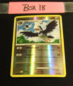 STARAVIA - 64/130 - Diamond And Pearl - Reverse Holo - Pokemon Card - LP - Image 1