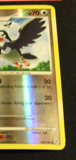 STARAVIA - 64/130 - Diamond And Pearl - Reverse Holo - Pokemon Card - LP - Image 3