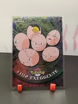 Pokemon #102 Exeggcute Card Topps Chrome 2000 TV Animation Edition - Image 1