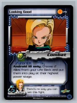 Dragon Ball Z CCG Looking Good #P9 Limited Promo Card DBZ TCG Cell Saga - Image 1