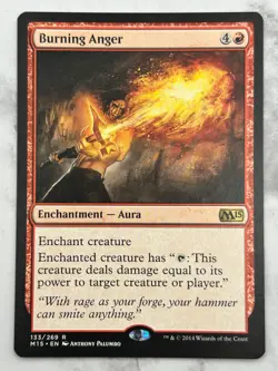 Burning Anger Core Set 2015 M15 - MTG Magic the Gathering - NM - Image 1
