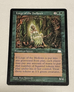 1x Liege of the Hollows Weatherlight MTG Magic the Gathering LP - Image 1