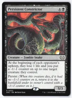 Persistent Constrictor R Commander: Duskmourn: House of Horror 22 NM - Image 1