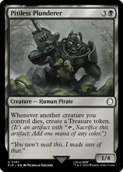 MTG Pitiless Plunderer [Fallout] Near Mint Magic - Image 1