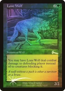 Urza's Legacy MTG FOIL Lone Wolf Magic NM - Image 1