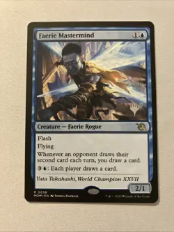 MTG Faerie Mastermind MOM 058 March of the Machine PROMO - Image 1