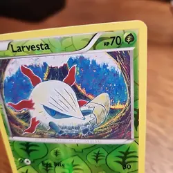 Larvesta Steam Siege Reverse Holo Card 14/114 Common Pokemon TCG - Image 3