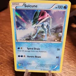 Suicune 30/30 XY Trainer Kit Pikachu Libre Suicune Holo Rare Pokemon TCG - Image 1