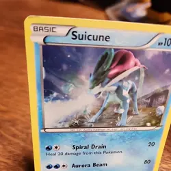 Suicune 30/30 XY Trainer Kit Pikachu Libre Suicune Holo Rare Pokemon TCG - Image 2