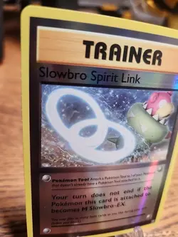 Slowbro Spirit Link *Printline Error* Reverse Holo 2016 Pokemon TCG - Image 2