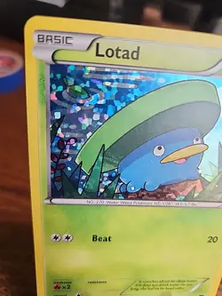Lotad 2/12 McDonald's Promo Confetti Holo 2015 Pokemon Card - Image 2