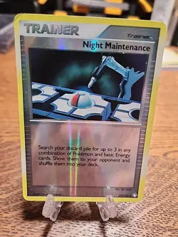 Night Maintenance 113/123 Mysterious Treasures Reverse Holo 2007 Pokemon TCG - Image 1