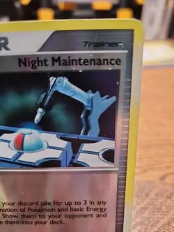 Night Maintenance 113/123 Mysterious Treasures Reverse Holo 2007 Pokemon TCG - Image 3