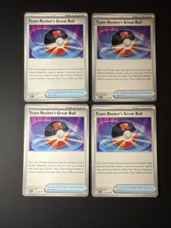 4x Team Rockets Great Ball 175/182 Destined Rivals NM. Playset - Image 3