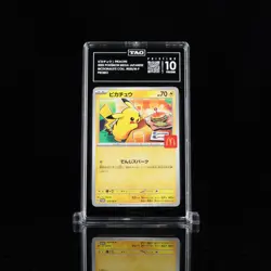 2025 Pokemon Mega Japanese McDonald's Collection Pikachu TAG 10 Pristine (992) - Image 1