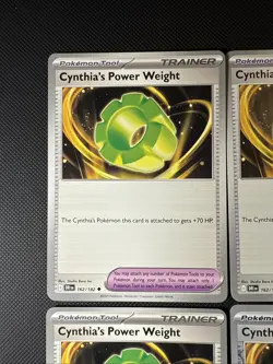 [4x Playset] Cynthia's Power Weight 162/182 SV10: Destined Rivals (DRI) Pokemon - Image 4