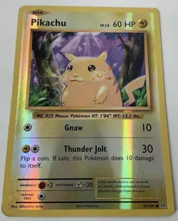 2016 Pokemon XY Evolutions #35/108 Pikachu Reverse Holo NM+ - Image 1
