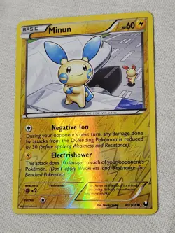 NM Minun - Reverse Holo 40/108 Dark Explorers Pokemon TCG - Image 2