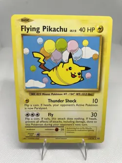 2016 Pokemon - Flying Pikachu XY - Evolutions 110/108 Secret Rare NM - Image 1