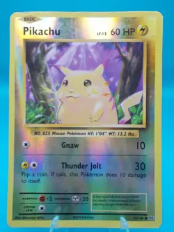 Pikachu 35/108 Evolutions Pokemon TCG Reverse Holo Moderately Played - Image 1