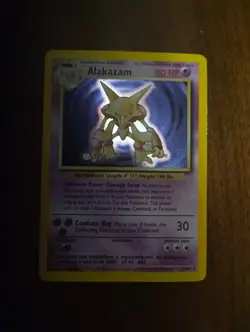 Pokemon Alakazam Holo Rare - Base Set - WotC 1999 - Played - Image 3