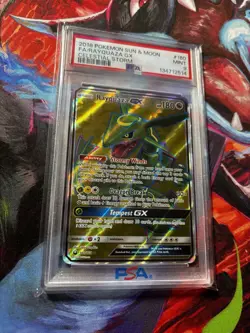 2018 Pokemon Sun & Moon Celestial Storm Rayquaza #160/168 PSA 9 - Image 2