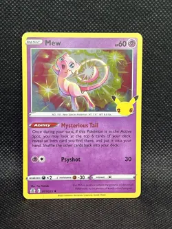 Mew 011/025 Holo Rare: Celebrations Pokemon TCG Near Mint Lot Of 4 - Image 2