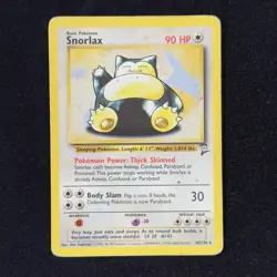 Snorlax 30/130 Rare Base Set 2 WOTC 2000 Pokemon TCG Vintage English - Image 1