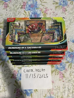 Lot of 5 Pokemon Incineroar ex & Torterra ex Special Collection SAMEDAY SHIPPING - Image 1