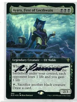 Ayara Head of Locthwain Signed Foil Sign Magic The Gathering Card - Image 1