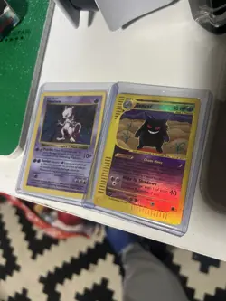 Pokemon Expedition 2002 Mewtwo & Gengar Holo Cards - English Vintage - Image 1