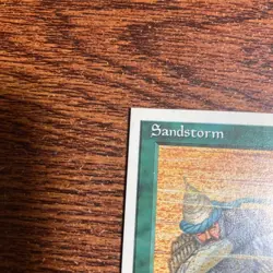 Sandstorm Error Card MTG 4th Edition English Square Cut Used - Image 4