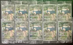 Pokemon S&V: 151 Snorlax Black Star Promo Lot Sealed-10 Cards - Image 1